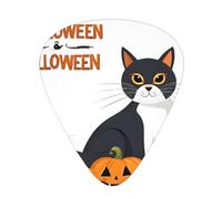 PLAGDECNA Guitar Picks Variety Pack 144 PCS, Happy Halloween Smooth-Edged ABS Plectrums for Guitar & Ukulele, 3 Thickness Options (0.46mm, 0.71mm, 0.96mm), Clear Sound Bright/Warm Tones