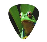 PLAGDECNA Guitar Picks Variety Pack 144 PCS, Peace Tree Frog Smooth-Edged ABS Plectrums for Guitar & Ukulele, 3 Thickness Options (0.46mm, 0.71mm, 0.96mm), Clear Sound Bright/Warm Tones