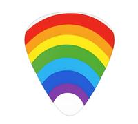 PLAGDECNA Guitar Picks Variety Pack 144 PCS, Rainbow Print Smooth-Edged ABS Plectrums for Guitar & Ukulele, 3 Thickness Options (0.46mm, 0.71mm, 0.96mm), Clear Sound Bright/Warm Tones