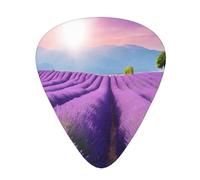 PLAGDECNA Guitar Picks Variety Pack 144 PCS, Romantic Purple Lavender Smooth-Edged ABS Plectrums for Guitar & Ukulele, 3 Thickness Options (0.46mm, 0.71mm, 0.96mm), Clear Sound Bright/Warm Tones