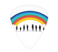 PLAGDECNA Guitar Picks Variety Pack 144 PCS, Small rainbow Smooth-Edged ABS Plectrums for Guitar & Ukulele, 3 Thickness Options (0.46mm, 0.71mm, 0.96mm), Clear Sound Bright/Warm Tones