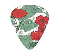 PLAGDECNA Guitar Picks Variety Pack 144 PCS, summer hawaiian Smooth-Edged ABS Plectrums for Guitar & Ukulele, 3 Thickness Options (0.46mm, 0.71mm, 0.96mm), Clear Sound Bright/Warm Tones