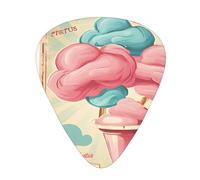 PLAGDECNA Guitar Picks Variety Pack 216 PCS, Cotton Candy Smooth-Edged ABS Plectrums for Guitar & Ukulele, 3 Thickness Options (0.46mm, 0.71mm, 0.96mm), Clear Sound Bright/Warm Tones