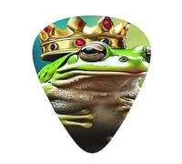 PLAGDECNA Guitar Picks Variety Pack 216 PCS, Cute frog Smooth-Edged ABS Plectrums for Guitar & Ukulele, 3 Thickness Options (0.46mm, 0.71mm, 0.96mm), Clear Sound Bright/Warm Tones
