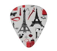 PLAGDECNA Guitar Picks Variety Pack 216 PCS, French Fashion Model Ferrets Smooth-Edged ABS Plectrums for Guitar & Ukulele, 3 Thickness Options (0.46mm, 0.71mm, 0.96mm), Clear Sound Bright/Warm Tones