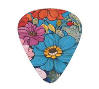 PLAGDECNA Guitar Picks Variety Pack 216 PCS, Hello Hawaii Smooth-Edged ABS Plectrums for Guitar & Ukulele, 3 Thickness Options (0.46mm, 0.71mm, 0.96mm), Clear Sound Bright/Warm Tones
