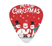 PLAGDECNA Guitar Picks Variety Pack 216 PCS, Merry Xmas Smooth-Edged ABS Plectrums for Guitar & Ukulele, 3 Thickness Options (0.46mm, 0.71mm, 0.96mm), Clear Sound Bright/Warm Tones