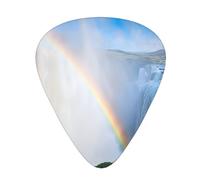 PLAGDECNA Guitar Picks Variety Pack 216 PCS, Niagara Falls Smooth-Edged ABS Plectrums for Guitar & Ukulele, 3 Thickness Options (0.46mm, 0.71mm, 0.96mm), Clear Sound Bright/Warm Tones