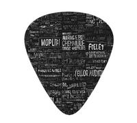 PLAGDECNA Guitar Picks Variety Pack 216 PCS, Programmer Programming Code Smooth-Edged ABS Plectrums for Guitar & Ukulele, 3 Thickness Options (0.46mm, 0.71mm, 0.96mm), Clear Sound Bright/Warm Tones