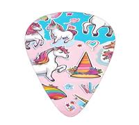 PLAGDECNA Guitar Picks Variety Pack 216 PCS, Rainbow Smooth-Edged ABS Plectrums for Guitar & Ukulele, 3 Thickness Options (0.46mm, 0.71mm, 0.96mm), Clear Sound Bright/Warm Tones