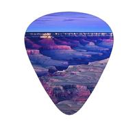 PLAGDECNA Guitar Picks Variety Pack 60 PCS, Beauty Grand Canyon Smooth-Edged ABS Plectrums for Guitar & Ukulele, 3 Thickness Options (0.46mm, 0.71mm, 0.96mm), Clear Sound Bright/Warm Tones