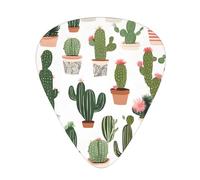 PLAGDECNA Guitar Picks Variety Pack 60 PCS, Blooming Print Smooth-Edged ABS Plectrums for Guitar & Ukulele, 3 Thickness Options (0.46mm, 0.71mm, 0.96mm), Clear Sound Bright/Warm Tones