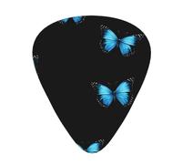 PLAGDECNA Guitar Picks Variety Pack 60 PCS, butterfly Smooth-Edged ABS Plectrums for Guitar & Ukulele, 3 Thickness Options (0.46mm, 0.71mm, 0.96mm), Clear Sound Bright/Warm Tones