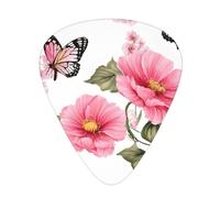 PLAGDECNA Guitar Picks Variety Pack 60 PCS, garden birds flowers Smooth-Edged ABS Plectrums for Guitar & Ukulele, 3 Thickness Options (0.46mm, 0.71mm, 0.96mm), Clear Sound Bright/Warm Tones