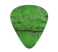 PLAGDECNA Guitar Picks Variety Pack 60 PCS, Green Snakeskin Smooth-Edged ABS Plectrums for Guitar & Ukulele, 3 Thickness Options (0.46mm, 0.71mm, 0.96mm), Clear Sound Bright/Warm Tones