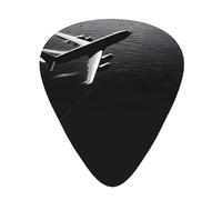 PLAGDECNA Guitar Picks Variety Pack 60 PCS, Plane flying over the sea Smooth-Edged ABS Plectrums for Guitar & Ukulele, 3 Thickness Options (0.46mm, 0.71mm, 0.96mm), Clear Sound Bright/Warm Tones
