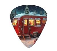 PLAGDECNA Guitar Picks Variety Pack 60 PCS, Red Smooth-Edged ABS Plectrums for Guitar & Ukulele, 3 Thickness Options (0.46mm, 0.71mm, 0.96mm), Clear Sound Bright/Warm Tones