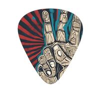 PLAGDECNA Guitar Picks Variety Pack 60 PCS, rock and roll Smooth-Edged ABS Plectrums for Guitar & Ukulele, 3 Thickness Options (0.46mm, 0.71mm, 0.96mm), Clear Sound Bright/Warm Tones