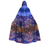 Plagdecna Halloween Cloak For Adults, Gothic Witch Vampire Costume Cape, Beauty Grand Canyon, Unisex Party Robe With Hood For Cosplay, Masquerade & Decor