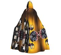 Plagdecna Halloween Cloak For Adults, Gothic Witch Vampire Costume Cape, Grapes Wine Bottles Drink, Unisex Party Robe With Hood For Cosplay, Masquerade & Decor