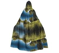 Plagdecna Halloween Cloak For Adults, Gothic Witch Vampire Costume Cape, Hunting Flying Wild, Unisex Party Robe With Hood For Cosplay, Masquerade & Decor