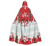 Plagdecna Halloween Cloak For Adults, Gothic Witch Vampire Costume Cape, Merry Xmas, Unisex Party Robe With Hood For Cosplay, Masquerade & Decor