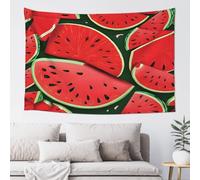 Plagdecna Home Decor Tapestry 152x102cm, Soft Lightweight Wall Hanging With Easy Install Kit, Red Watermelon Tapestries For Living Room, Bedroom, Dorm & Outdoor Use, Machine Washable