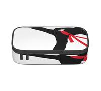 Plagdecna Large Capacity Compartment Pencil Case Organizer for School, Office & Travel, Karate Boy Pen Bag for Student, Oxford Fabric Zippered Stationery Bag, Multi-Use Toiletry & Makeup Pouch