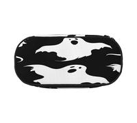 PLAGDECNA Large Capacity Pencil case, Halloween Goth Organizer with Zippered, Compartments & Elastic Pen Holders for School, Office, Lightweight Pen Bag for Travel, Multi-USE Oxford Fabric Pencil Bag