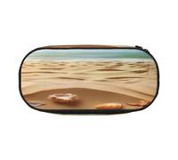 PLAGDECNA Large Capacity Pencil case, Happy Penguin Organizer with Zippered, Compartments & Elastic Pen Holders for School, Office, Lightweight Pen Bag for Travel, Multi-USE Oxford Fabric Pencil Bag