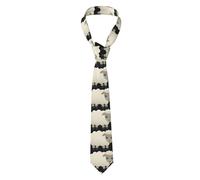 PLAGDECNA Men'S Tie,Sheep Extra Long, Men'S Tie Business Tie Graduation Wedding Classic Tie Printed Tie Casual Men'S Tie