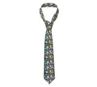 PLAGDECNA Men'S Tie,Wearing Clothes Corgi Dogs Extra Long, Men'S Tie Business Tie Graduation Wedding Classic Tie Printed Tie Casual Men'S Tie
