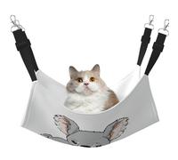 Plagdecna Pet Hammock for Cats & Small Dogs, Velvet Hanging Bed with Adjustable Straps, Cute Koala MOM and Baby pet bed, Soft Double-Layer Pet Lounger for Home/Travel