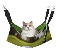 Plagdecna Pet Hammock for Cats & Small Dogs, Velvet Hanging Bed with Adjustable Straps, Golf Club pet bed, Soft Double-Layer Pet Lounger for Home/Travel