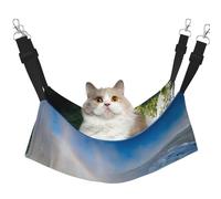 Plagdecna Pet Hammock for Cats & Small Dogs, Velvet Hanging Bed with Adjustable Straps, Niagara Falls pet bed, Soft Double-Layer Pet Lounger for Home/Travel