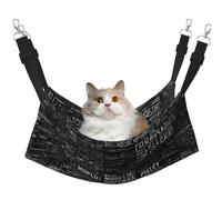 Plagdecna Pet Hammock for Cats & Small Dogs, Velvet Hanging Bed with Adjustable Straps, Programmer Programming Code pet bed, Soft Double-Layer Pet Lounger for Home/Travel