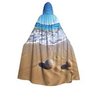 Plagdecna Unisex Long Hooded Cape For Adults, Beach And Sea, Halloween Costume Cape Poncho For Men & Women, Adult Fancy Dress Costume For Halloween, Witch Vampire Cosplay & Parties