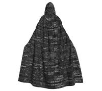 Plagdecna Unisex Long Hooded Cape For Adults, Programmer Programming Code, Halloween Costume Cape Poncho For Men & Women, Adult Fancy Dress Costume For Halloween, Witch Vampire Cosplay & Parties