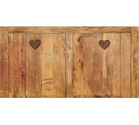 Plage 143529 Bed Headboard Stickers - The Chalet, Vinyl, Brown, 160 x 0.1 x 59 cm