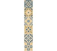 PLAGE 260601 6 Tiles Stickers - Old Tiles Celletta, Yellow (15 x 15 cm)