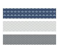 PLAGE 3 STAIRS STICKERS, Vinyl, Blue, 100 x 0.1 x 19 cm