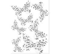PLAGE 3D Charming Butterfly Stickers Decoration Prélude Transparent 7 Butterflies between 8 and 14 x 11 cm x 6.5 cm, Plastic, Grey, 14 x 0.1 x 11 cm 7 Units