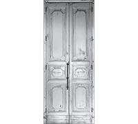 PLAGE Trompe L 'Oeil Door Self-Adhesive Polyvinyl Manor, Wall Art, White, 83 x 0.1 x 204 cm