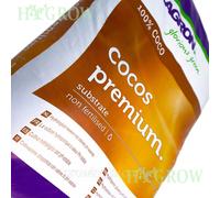 Plagron Substrate – Cocos Premium for Hydroponics, 100% Coco Fibres, Non-Fertilised – 50 L