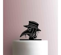 Plague Doctor - Acrylic Cake Topper 5 Inch Width/Brown