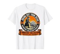 Plague Doctor Bring Out Your Dead Est 1348 Municipal Value Graphic T-Shirt, Men, White, M