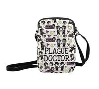 Plague Doctor Cryptid Crossbody Bag Cryptozoology Gift Cryptid Creature Gift Mythical Plague Doctor Shoulder Bag (Plague Doctor Crossbody Bag)