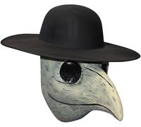 PLAGUE DOCTOR LATEX BEAKED HALLOWEEN HORROR FACE MASK - NO HAT