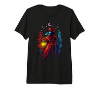 Plague Doctor Lantern Vector Art Night Watch Gothic Premium T-Shirt
