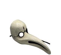 Plague doctor mask, handmade Venetian mask of papier-mache Pest doctor mask. DJ Hozho is performing with a plague doctor mask.